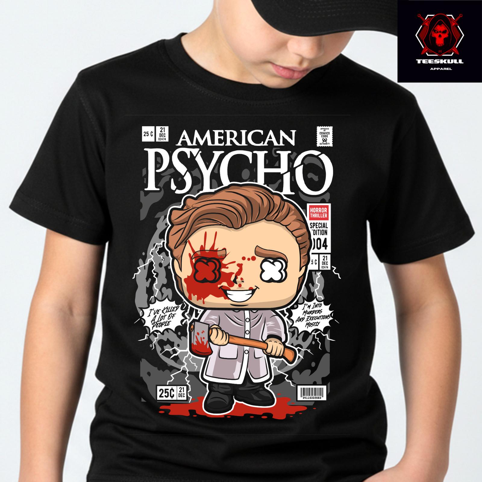 American Psycho Cult Horror Patrick Bateman Top Premium Cotton T-Shirt 4XL