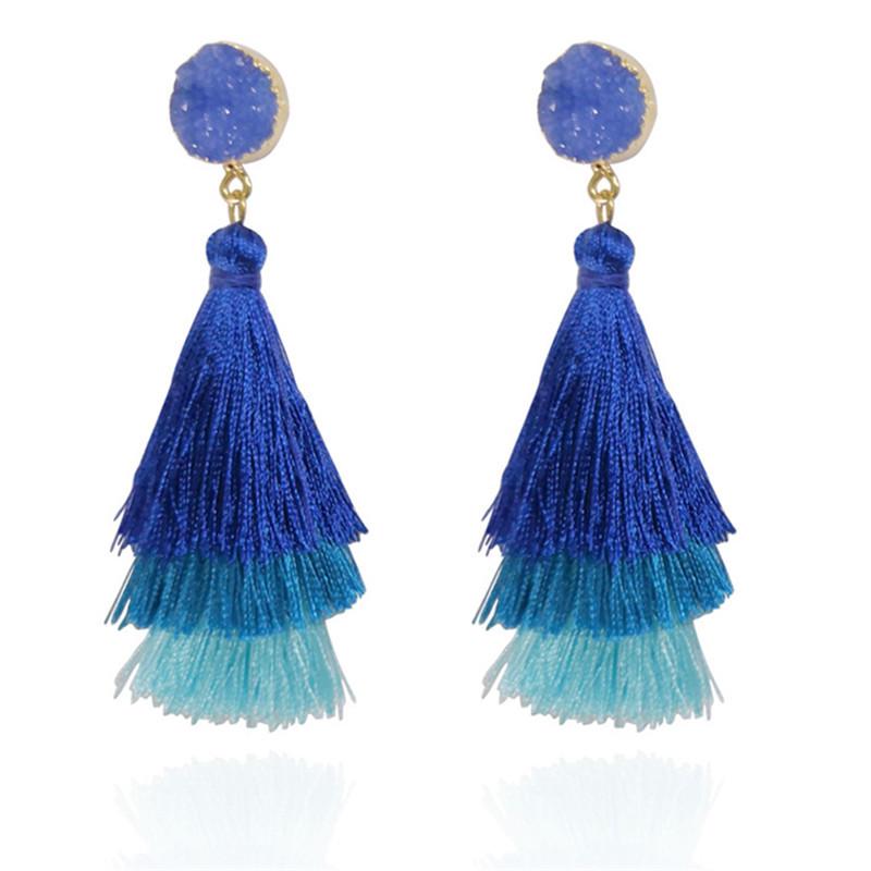 European and American Fashion Frosted Eight-Character Nightclub Earrings for Women