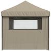 Vidaxl Pop-Up Party Tent with 4 Walls, Taupe