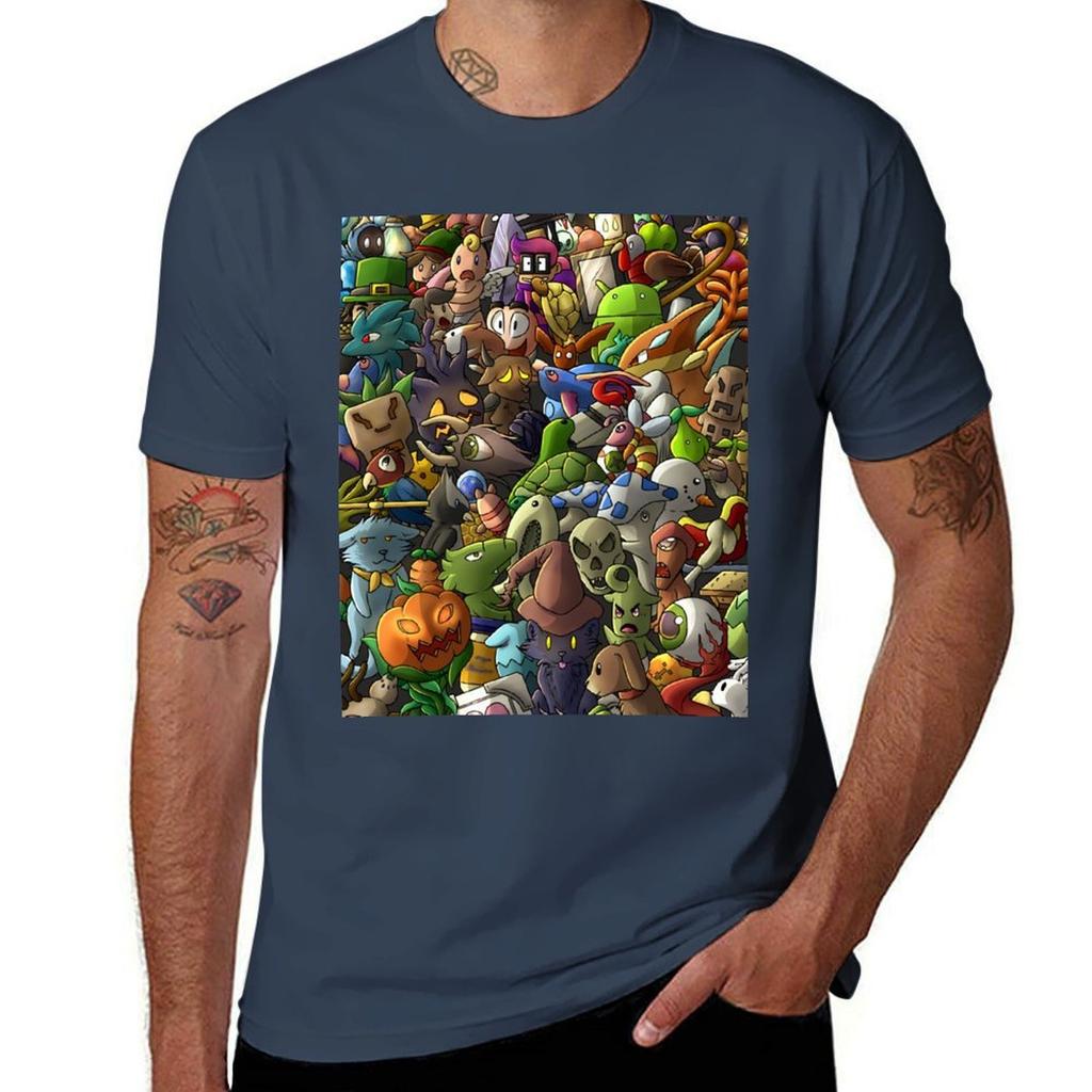 All Terraria Pets Digital Tshirt Urban Style Casual Short Sleeve Top