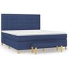 Maison Exclusive - Sommier à lattes de lit avec matelas Bleu 180x200 cm Tissu