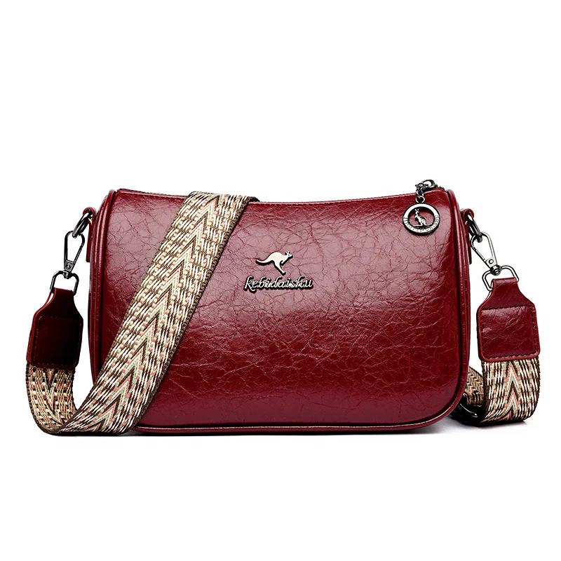 High Quality Soft Leather Shoulder Bags For Women Fashion Ladies Messenger Crossbody Bag Luxury Designer Handbag Commuting Sac