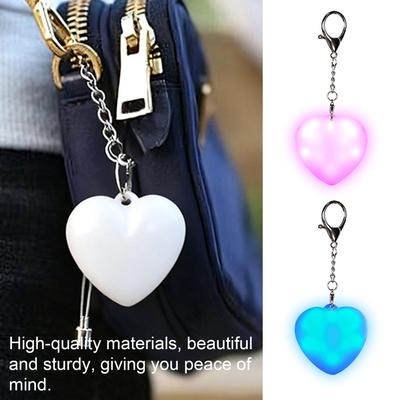 Purse Lights Touch Sensing Rechargeable Keychain Lamp Heart Shape Purse Flashlight For Women For Mother Women Backpack Shoulder