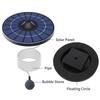 Solar Pond Aerator Oxygen Pump With Air Hose and Bubble Stone Floating Water Pond Aerator Fish Tank Oxygenator for