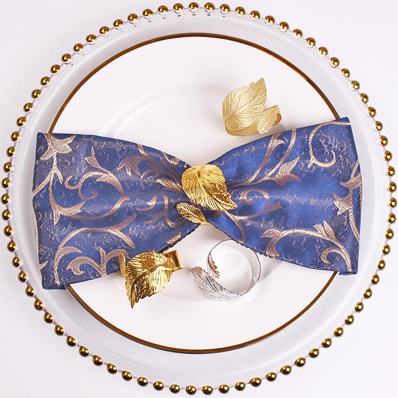 Leaf Napkin Ring, New Style, Napkin Buckle, Metal Napkin Ring, High-end Hotel, Wedding Opening Cloth Ring