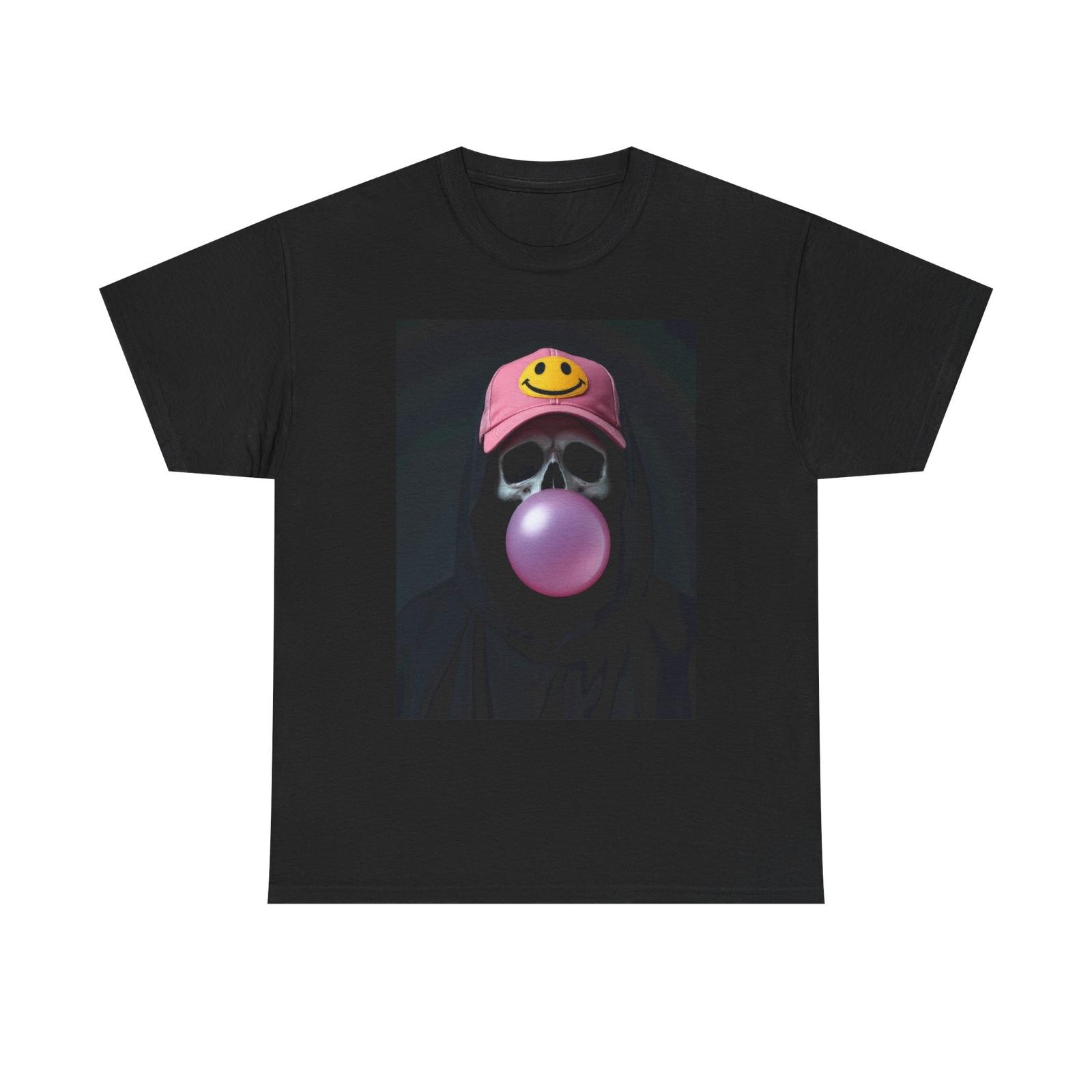 Grim Reaper Bubblegum Tee, Men Women Unisex Shirt, Funny Halloween Devil T-Shirt S