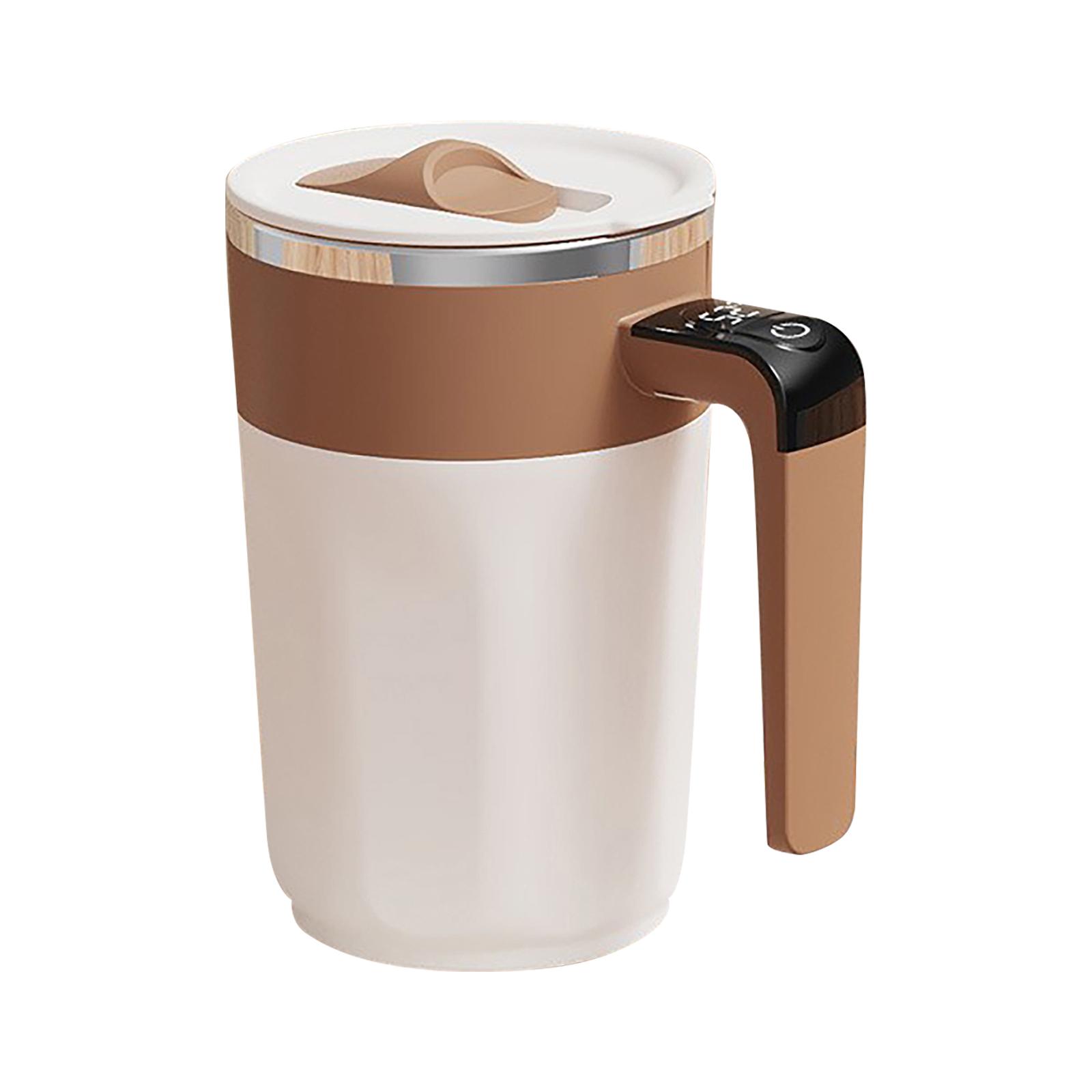 

400ml Automatic Stirring Coffee Mug, 380ML/13oz Electric Mixing Cup Stainless Steel Insulated Spinning Mixer Cups For Protein Chocolate Milk One Size кавовий