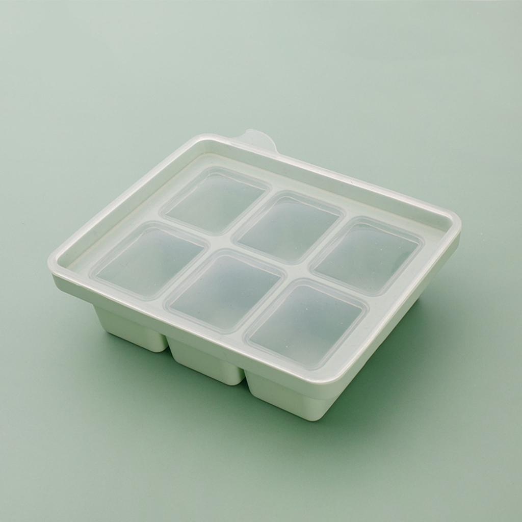 Morandi Color Big Grid Ice Cube Mold Household Ice Cube Tray with Lid Square Shape Ice Cube Tray Molds Kitchen Accessory