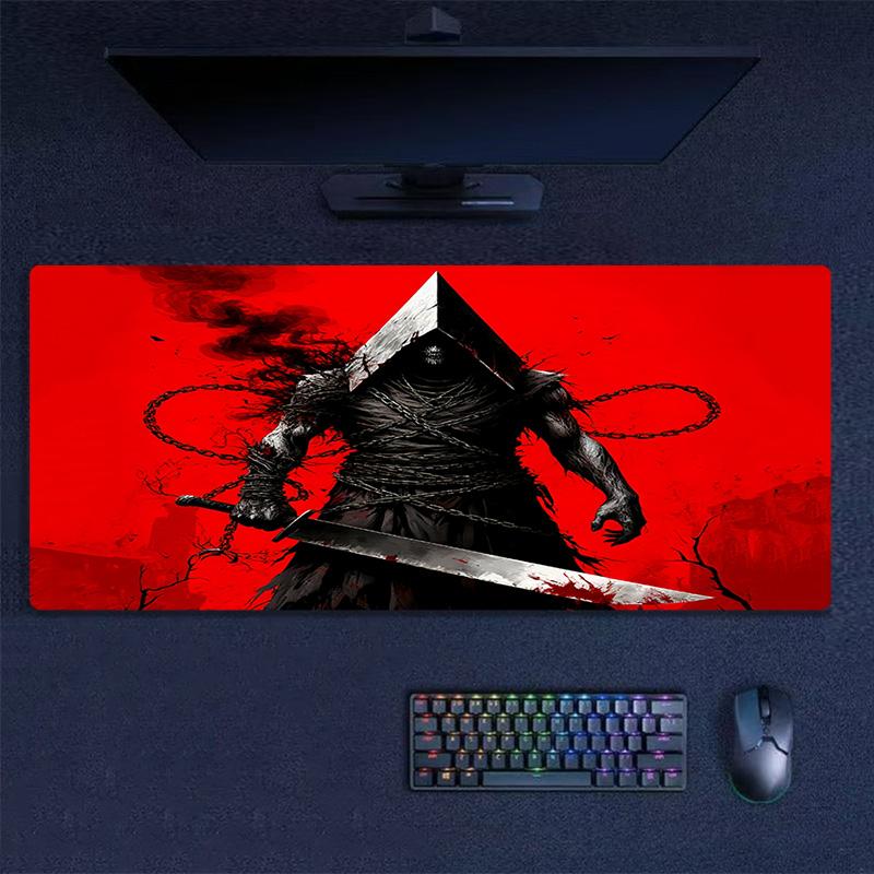 Pyramid Head Print Cushion Non-slip Laptop Tablet Big Mousepad XXL Mat Mini PC Playmat With Lock edge