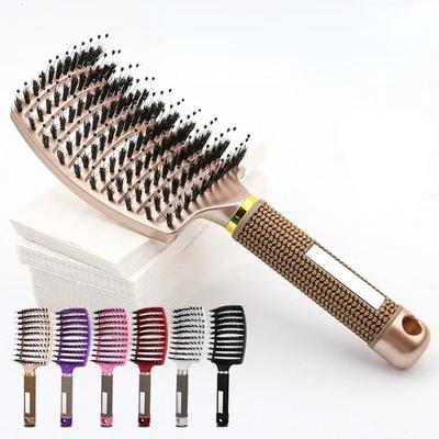 Women Wet Curly Detangle Hair Brush Hairbrush Bristle&Nylon Hair Brushes Scalp Massage Comb for Salon Hairdressing Styling Tools
