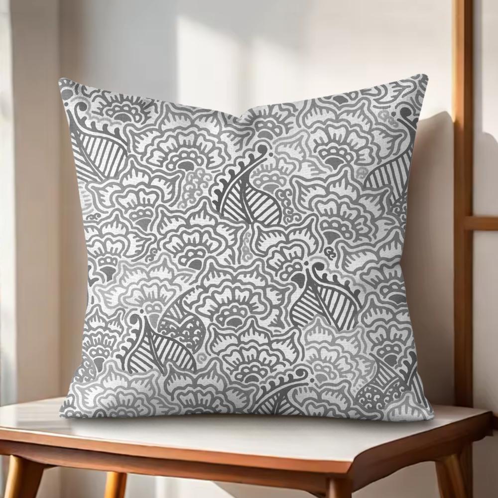 

Garden Flowers Cushion Cover Natural Linen Organic Fabric DoubleSided Printing Couch Pillow Covers Home Decor 30x30cm
