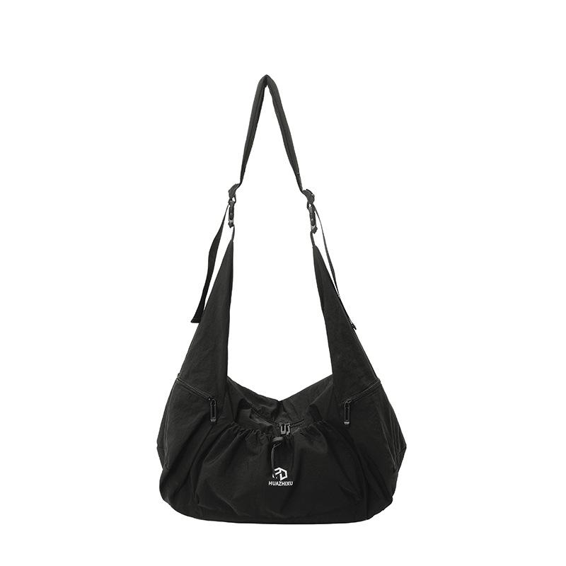 

New Fall Simple and Versatile Crossbody Bags Fashiable Leisure Shoulder Bags Simple Casual Textured Casual Coach Bag for Women чёрный
