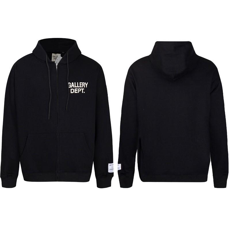 GALLERY DEPT Hoodie Men Women Oversized Cotton Fleece Pullover Sweatshirt Streetwear Loose Fit Long Sleeve