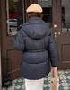 Women’s Short Hooded Windproof Thicken Warm Winter Jacket With Belt