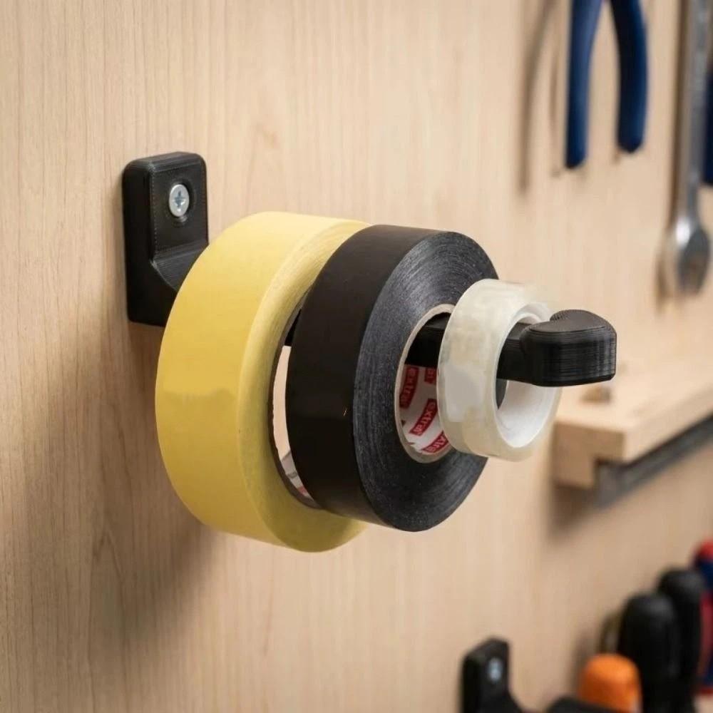 2PCS Plastic Tape Storage Rack Heavy Duty Keys Holder Simple Utility Hook  Workshop