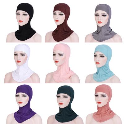 Damen Mercerisierter Muslimischer Turbanhut Innen Hijab Kappe Islamische Haube Abdeckung Schal