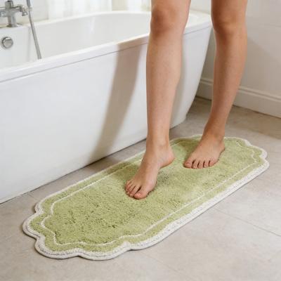 Rug Soft Absorbent Plush Floor Bath Rug Mat Anti-Slip Quick Dry Machine Washable Long Mat