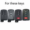 For Toyota RAV4 Camry corolla Land Cruiser Highlander Prius Auris Avalon Yaris Verso Tacoma Remote Fob Cover Silicone Key Case