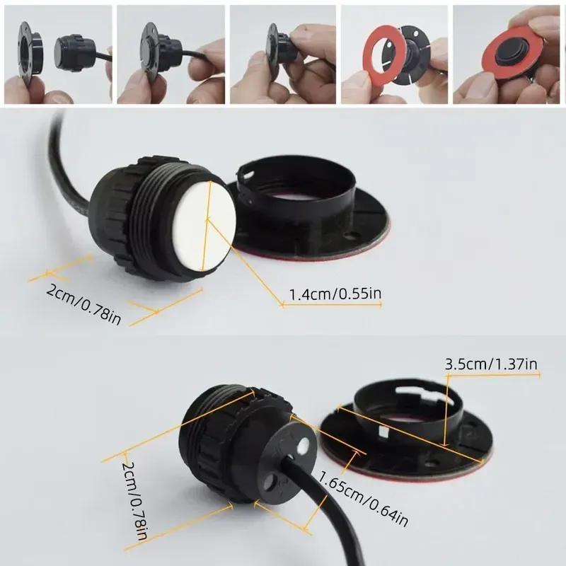 Flush Mount 4 Probe Reverse Parking Sensor Adjustable Depth Bumper Backup Radar System with Distance Alert Aid