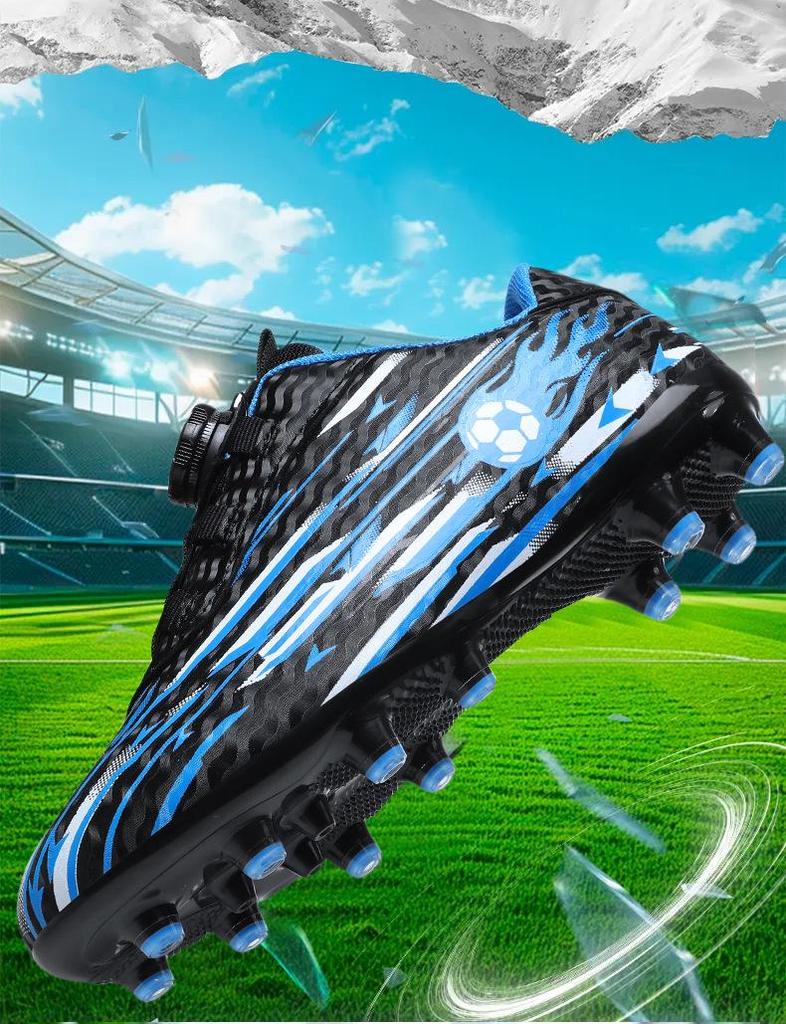 Cross-Border TF Studded Children's Football Shoes for Primary Students – AG Rotating Button for Training