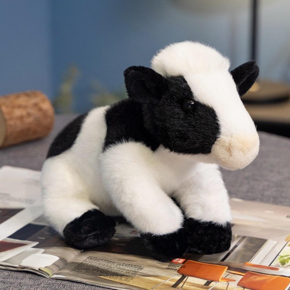 

Animal Milk Cow Plush Doll Stuffed Cow Bull Cow Plush Toy Cattle Animal Plush Doll Birthday Gift чёрный