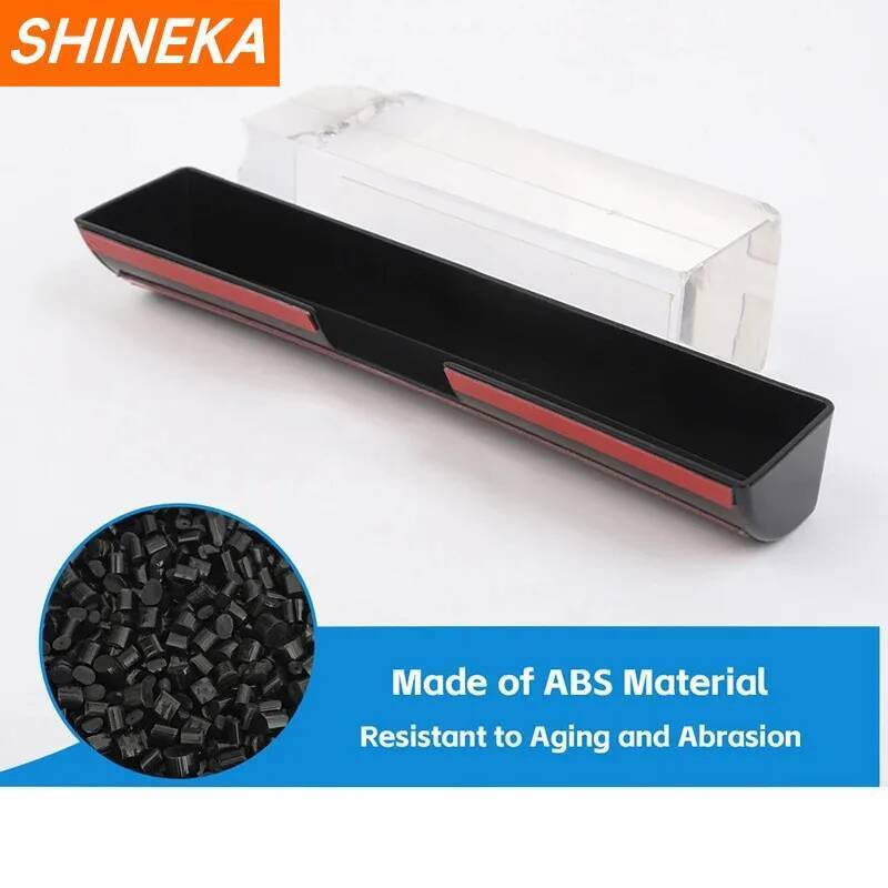 SHINEKA Stowing Tidying For Ford Mustang 2010 2011 2012 2013 2014 ABS Car Gear Shift Storage Box Organizer Interior Accessories