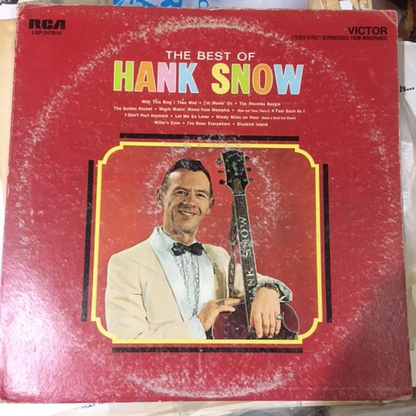 

LP Record HANK SNOW - The Best Of LSP3478 RCA Japan Folk Used