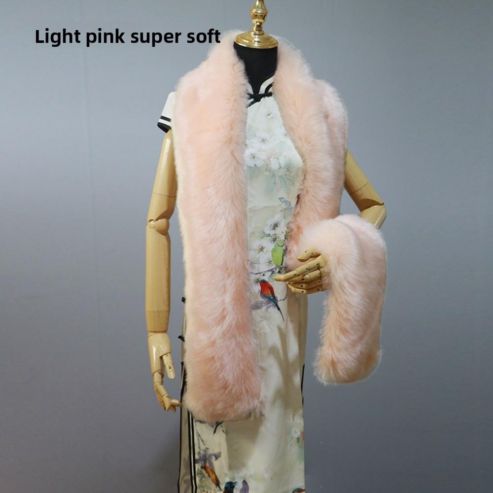 Herbst und Winter Imitat Pelzkragen Imitat Fuchspelz Waschbärpelz Schal Verlängert Dick Schal Warmer Schal Schal Pelzkragen