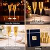 Set of 2 Silver Gold Polish & Brass Champange Wine Glass with Blue Box, Best for Parties, Diwali Gift Set of 2