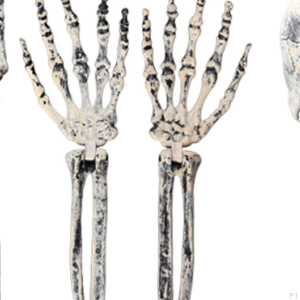 Realistic Skeleton Stakes, Creepy Arms and Legs Decorative Lawn Stakes Graveyard Decor for Backyard