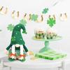 St. Patrick's Day Knitted Hat Couple Faceless Doll Party Party Decoration Doll Decoration