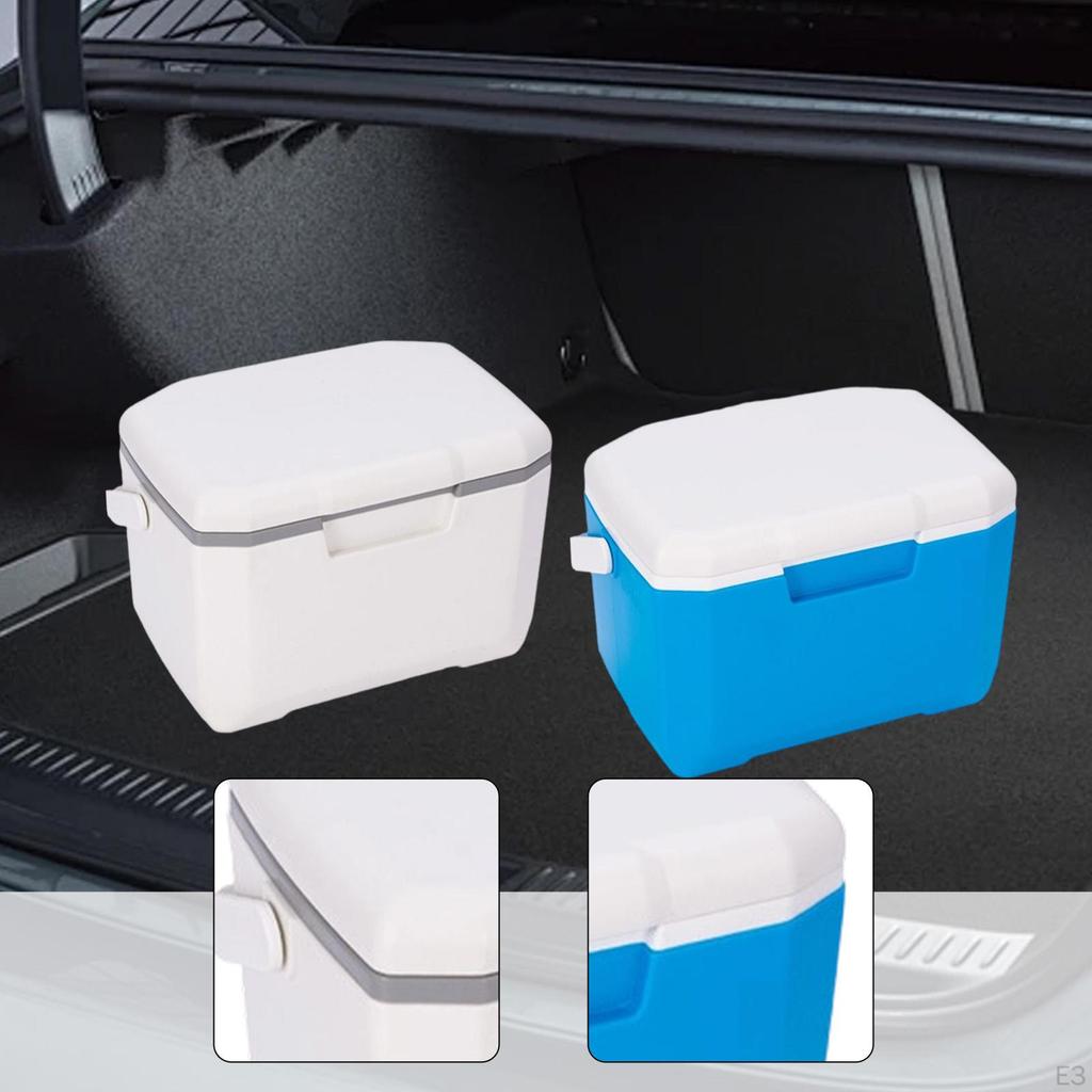 Insulated Portable Chiller 6L Leakproof with Handle Ice Retention Chest Box Outdoor for Grill