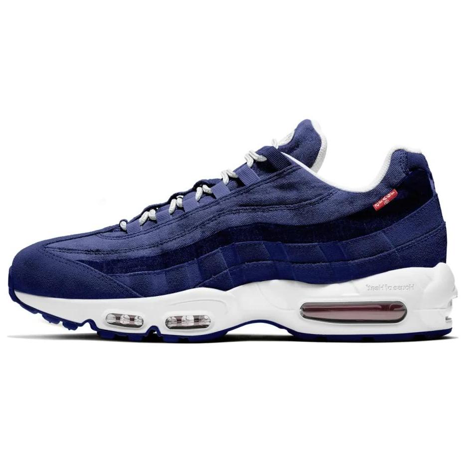 

Nike Кроссовки унисекс Air Max 95 OG Obsidian Серые Спортивно-красные HM4743-400 38.5