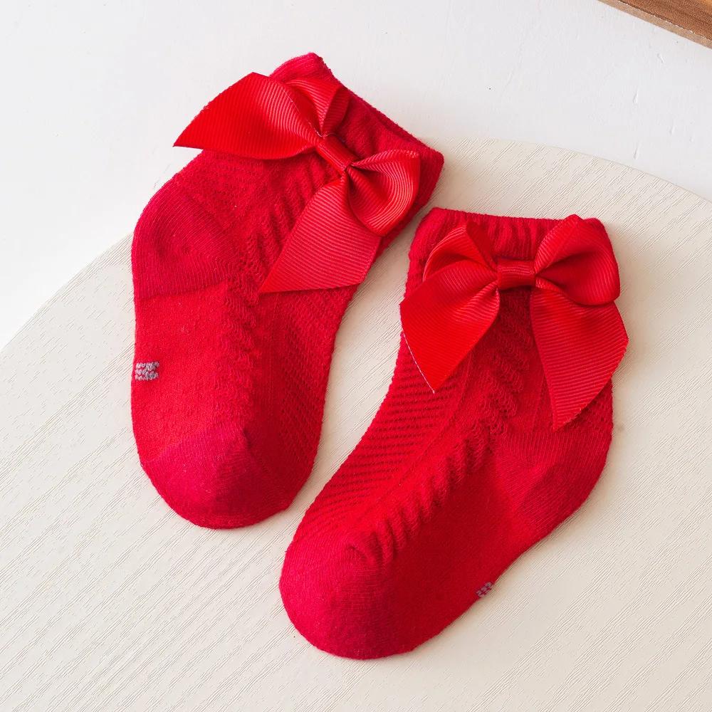 Baby Mesh Socks Bowknot Soft Cotton Newborn Sock Princess Infant Toddler Girls Cute Breathable Socks