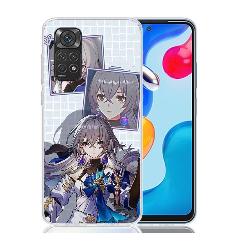Honkai Star Rail Bronya Rand Phone Case For Xiaomi Redmi Note 15 14 13 12S 12 Pro Plus 11S 11E 11 11T 10S 10 Art Soft Pattern Co