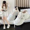 Dad Shoes Autumn New Thick-soled Star Color Matching College Style Versatile Height-increasing Muffin Sports and Leisure Shoes Women