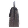 CHANEL No. 6 A12397 Black Caviar Silver Hardware Matelasse Top Handle Brief Handbag Black / SV HardwareUsed