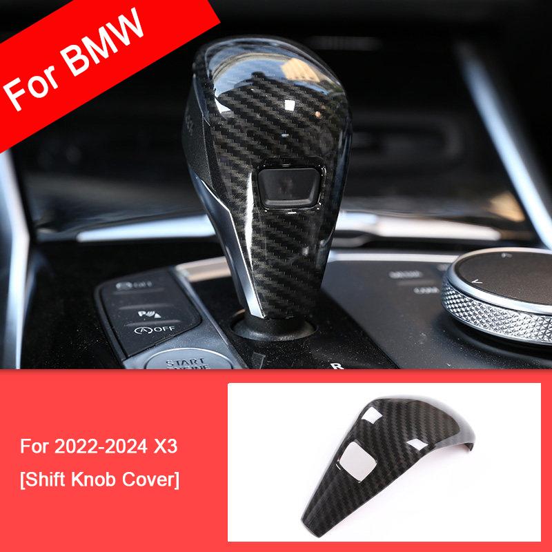 For BMW X3 X4 G01 G02 2018-2024 Carbon Fiber Center Console Panel Cover Gear Shift Frame Replacement Durable Trim Car Accessorie