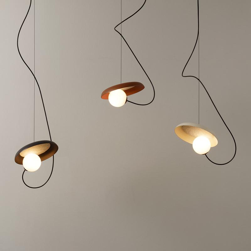 Nordic Minimalist Wabi-Sabi Adjustable Bedside Pendant Lamp