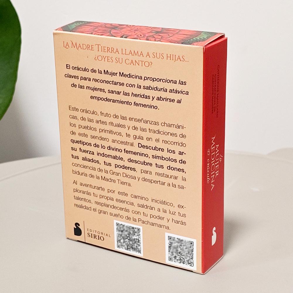 Medicine Woman Oracle - 10.5*7.5cm 49 Shamanic Archetype Cards for Healing and Empowerment (Spanish Version)