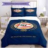 3pcs Duvet Cover Set (1*Duvet Cover + 2*Pillowcase, Without Core), PSV Eindhoven PSV Print Soft All‑Season Bedding Set, Home Bedroom Decor Gift