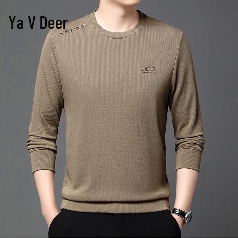 

Yalu Men s Solid Color Crewneck Sweatshirt 2XL