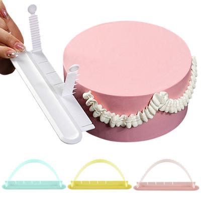 Fondant Pasta Kek Ark Cetveli Ayarlanabilir Ark Kılavuzu Hassas Pişirme Aleti Ark Dekorasyonu İşaretleme Pergeli Sakız Macunu Şeker Hamuru Şekerleme Kek Dekorasyon Aletleri