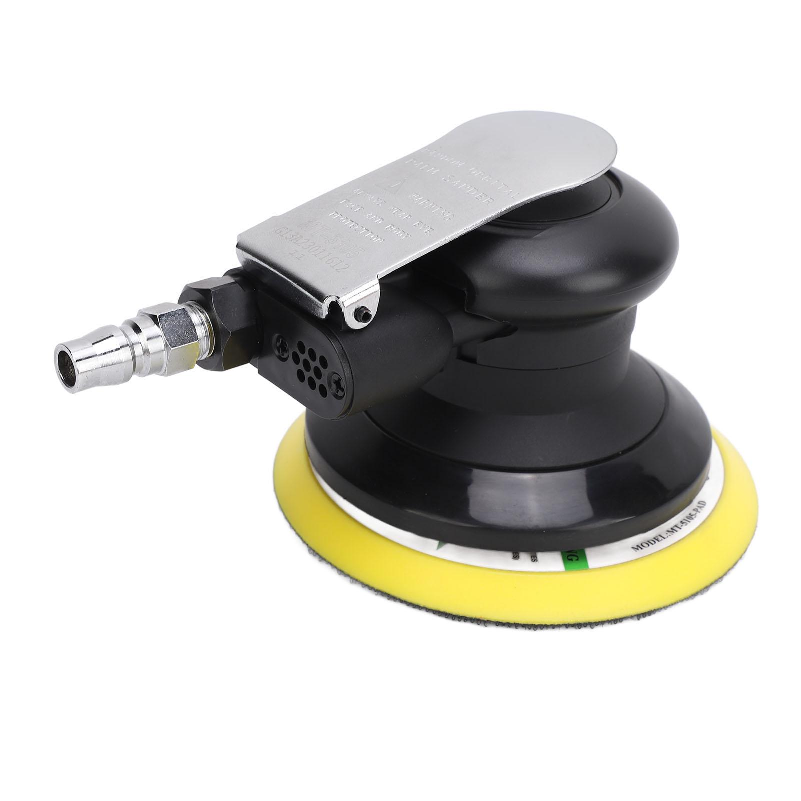 

Air Random Orbital Sander 5 Inch Industrial Alloy Steel Vacuum Pneumatic Palm Sander
