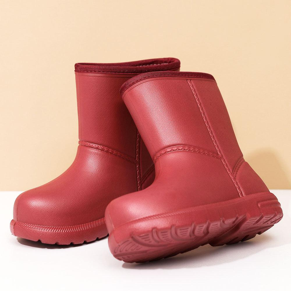 Dames Vinter Vanntette Snøstøvler Dames Varme Utendørs Korte Støvler Sklisikre Midtlegg Tykkere og Plysj