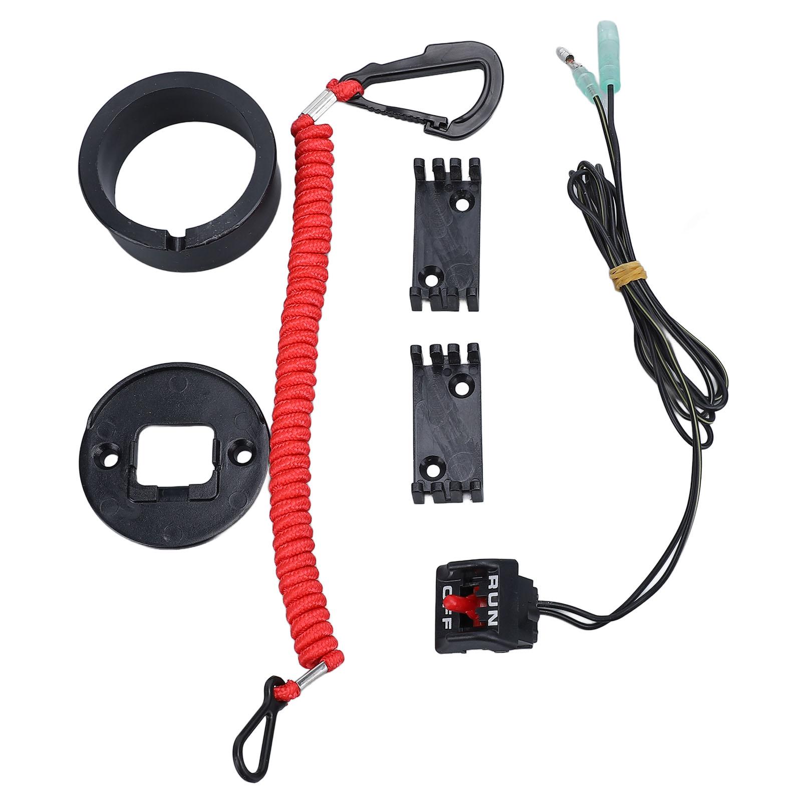 Engine Safety Lanyard Kill Stop Switch 19674A07 Stable Performance Lanyard Emergency Stop Switch for Mariner Outboard