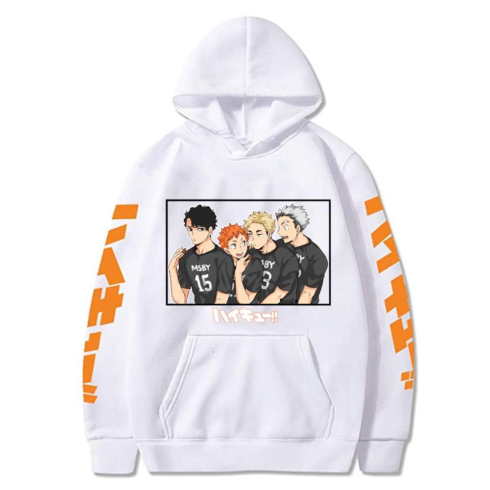 Shoyo Hinata Xudi Anime Grafikasi Harajuku Erkaklar Ayollar Moda Brend Dizayni Pullover Erkaklar Kuz Qish Xudilari