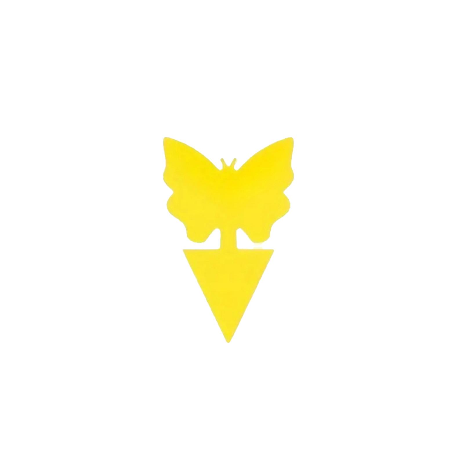 

12 шт. Липкая ловушка для дрозофил и мошек Желтые липкие ловушки для использования в помещении и на улице One Size