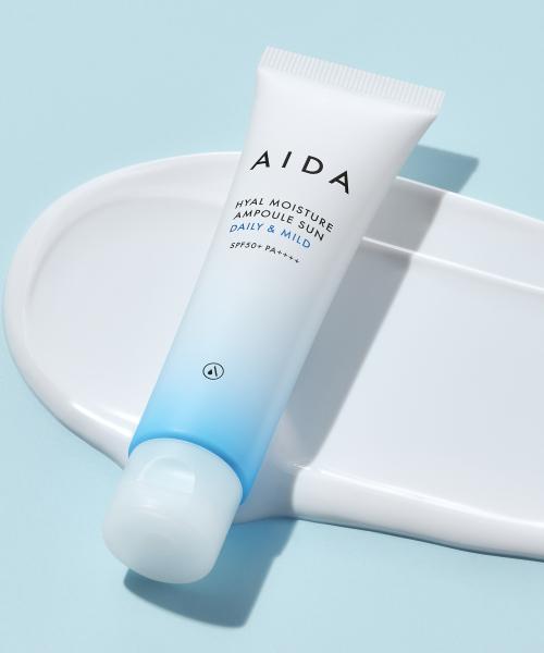 [AIDA COSMETIC] Hydrating Hyal Ampoule Sun Cream SPF 50+ PA++++ 60g