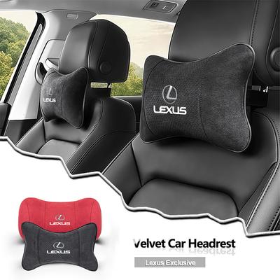 Suede Headrest Car Breathable Memory Foam Neck Pillow For RX300 IS200 IS250 ES350 Ct200h UX250h NX300h ES300h RX400h NX